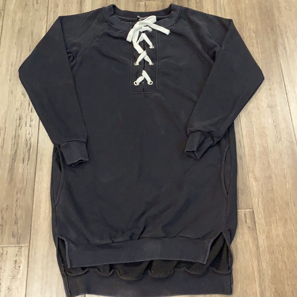 5‎ for $25 Ellie & Kate sweatshirt dress lace up front
